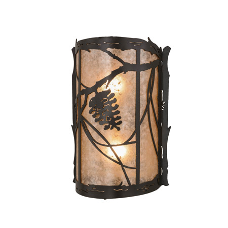 Meyda 157666 Whispering Pines 10"W Wall Sconce