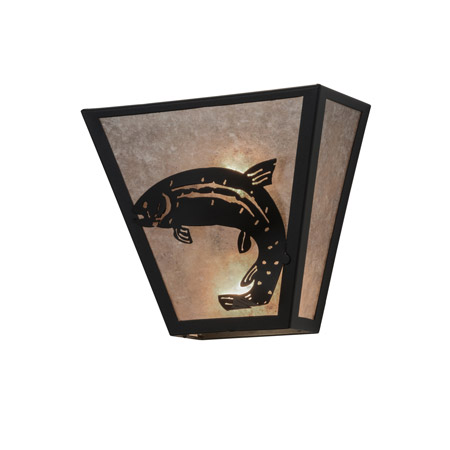 Meyda 158828 Leaping Trout 13"W Wall Sconce