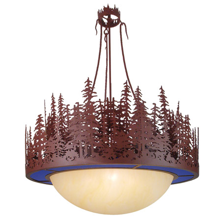 Meyda 16212 Tall Pines Forest Inverted Hanging Pendant