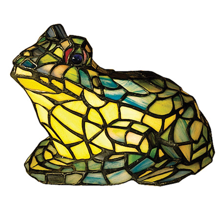 Meyda 16401 Frog Tiffany Glass Accent Lamp