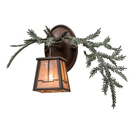 Meyda 164591 Valley View Pine Branch 16"W Right Wall Sconce