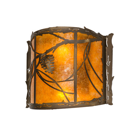 Meyda 165158 Whispering Pines 12"W Wall Sconce