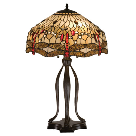 Meyda 17500 Tiffany Dragonfly Table Lamp