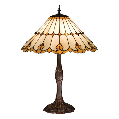 Meyda 17582 Tiffany Nouveau Cone Table Lamp