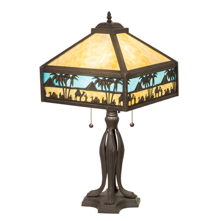 Meyda 176708 Craftsman Camel 26" High Table Lamp