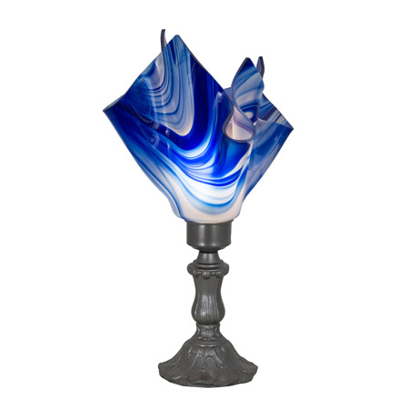 Meyda 176784 Handkerchief 14" High Curacao Swirl Accent Lamp