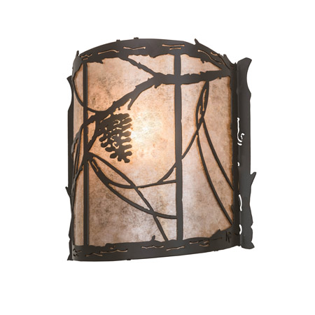 Meyda 177793 Whispering Pines 9" Wide Wall Sconce
