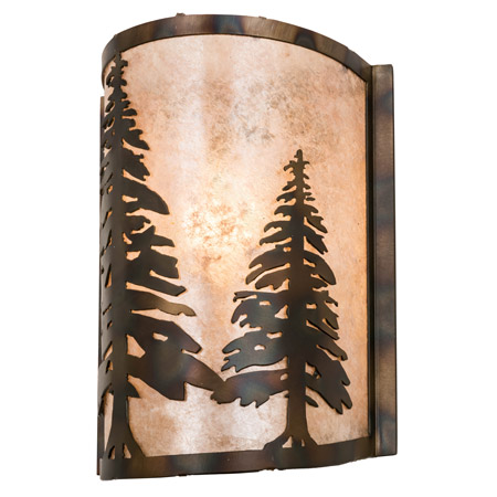 Meyda 178370 Tall Pines 8" Wide Wall Sconce