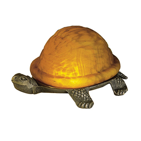 Meyda 18004 Turtle Art Glass Accent Lamp