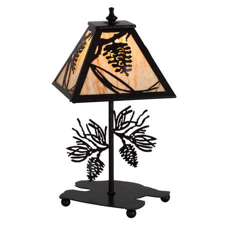 Meyda 180439 Whispering Pines 15"H Accent Lamp