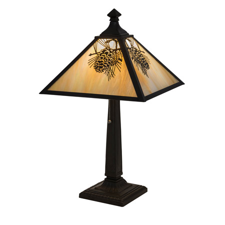 Meyda 181590 Winter Pine 23.5"H Table Lamp