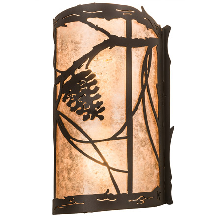 Meyda 188669 Whispering Pines 8" Wide Wall Sconce