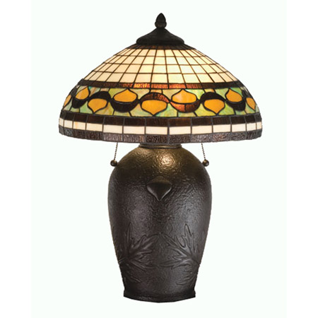 Meyda 19169 Tiffany Acorn Table Lamp