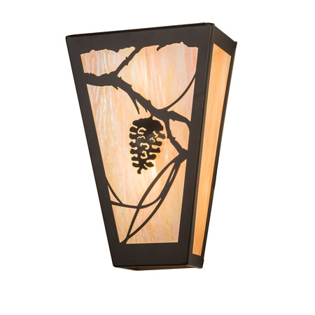 Meyda 192001 Whispering Pines 11" Wide Wall Sconce