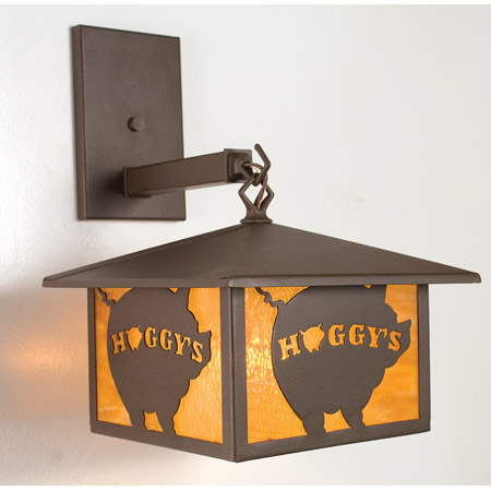 Meyda 19407 Personalized Hoggy's Hanging Wall Sconce
