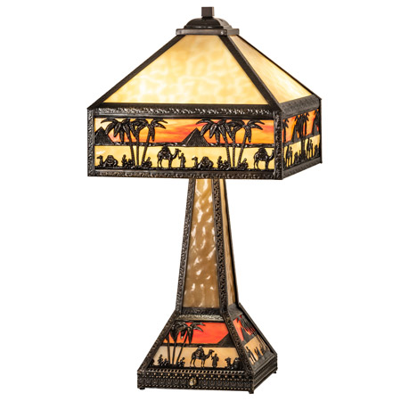 Meyda 217641 Craftsman Camel 26" High Table Lamp