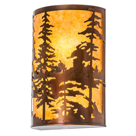 Meyda 224710 Tall Pines 12" Wide Wall Sconce