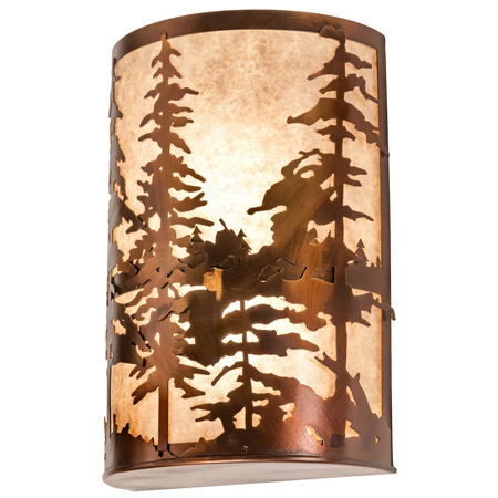 Meyda 224711 Tall Pines 12" Wide Wall Sconce