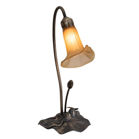 Meyda 226297 Pond Lily 16" High Amber Accent Lamp