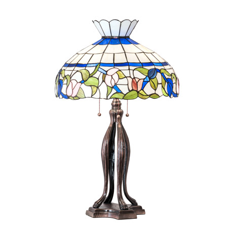 Meyda 228803 Tiffany Rose Vine 31" High Table Lamp