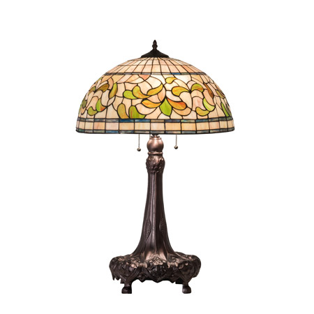 Meyda 230449 Tiffany Turning Leaf 31" High Table Lamp