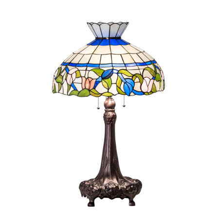 Meyda 230475 Tiffany Rose Vine 33" High Table Lamp