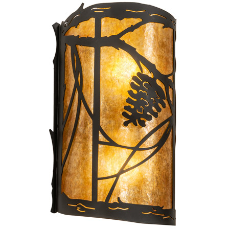 Meyda 230825 Whispering Pines 8" Wide Wall Sconce