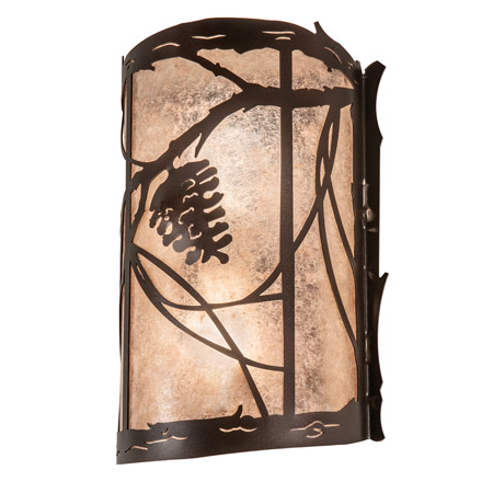 Meyda 231469 Whispering Pines 10" Wide Wall Sconce