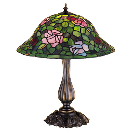 Meyda 26489 Tiffany Rosebush Table Lamp