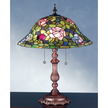 Meyda 28406 Tiffany Rosebush Table Lamp
