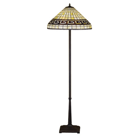 Meyda 29503 Tiffany Greek Key Floor Lamp