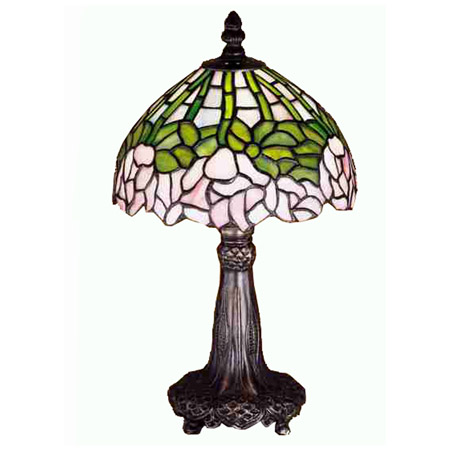 Meyda 30312 Tiffany Cabbage Rose Mini Lamp