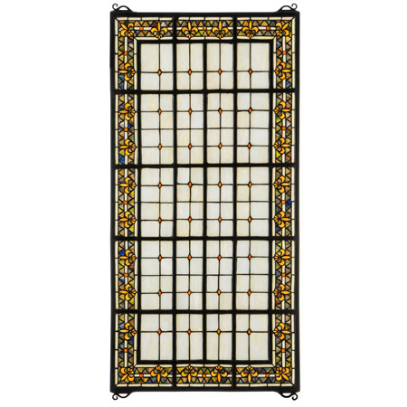 Meyda 30406 Fleur-De-Lis Stained Glass Window
