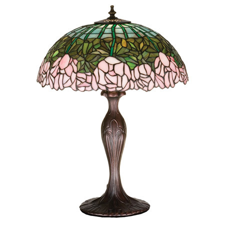 Meyda 31143 Tiffany Cabbage Rose Medium Table Lamp