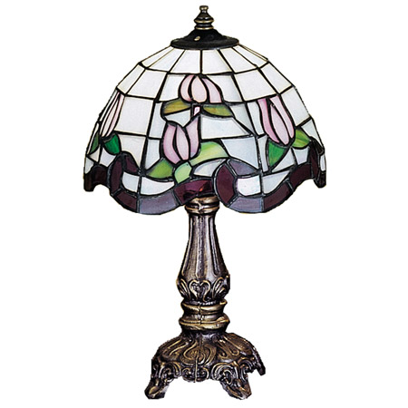 Meyda 31210 Tiffany Roseborder Mini Lamp