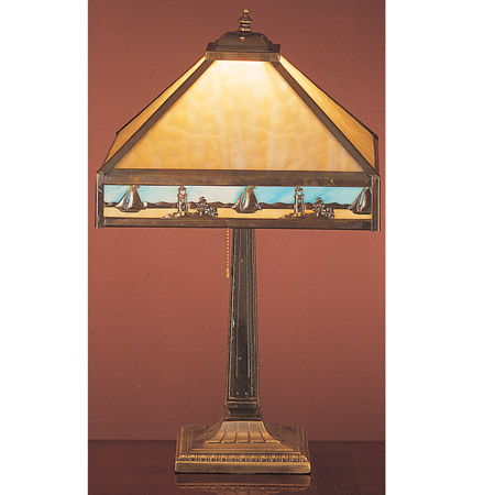 Meyda 31297 Sailboat & Lighthouses Table Lamp