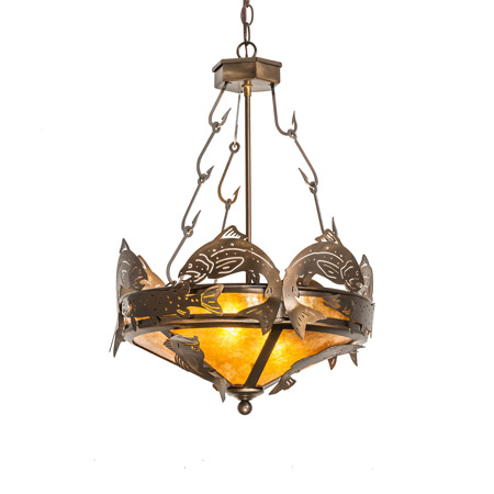 Meyda 50163 Catch of the Day 18" Wide Inverted Pendant
