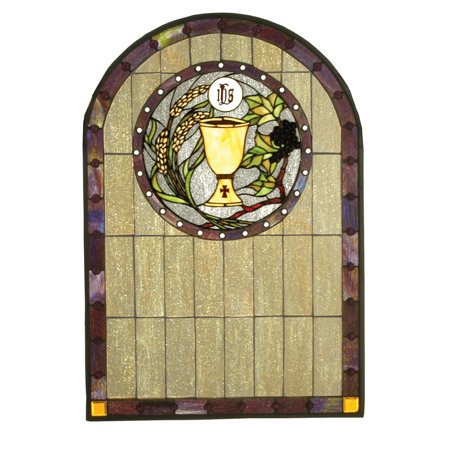Meyda 51129 Tiffany Sacrament Stained Glass Window