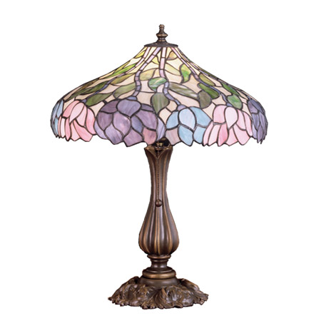 Meyda 52135 Tiffany Classic Wisteria Medium Table Lamp