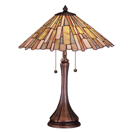 Meyda 52158 Tiffany Jadestone Delta Table Lamp