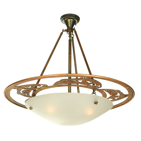 Meyda 70922 Leaping Trout Semi-Flush Ceiling Fixture