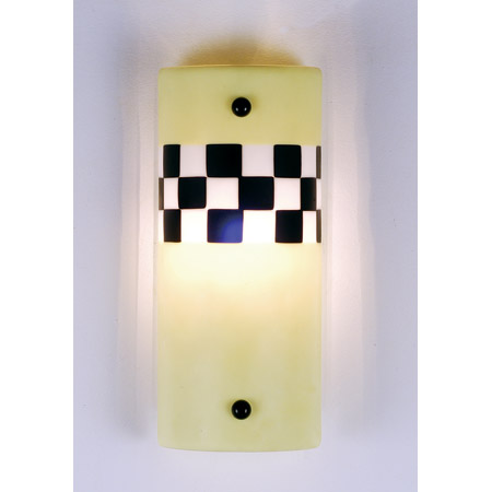 Meyda 71033 Yellow Taxi Fused Glass Wall Sconce