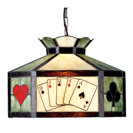 Meyda 82015 Texas Hold'Em Poker Hanging Lamp