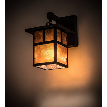 Meyda 89355 Craftsman T Hyde Park 6.5" Wide Hanging Wall Sconce