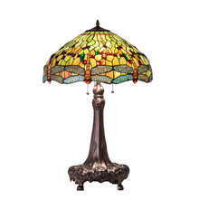 Meyda 101830 Tiffany Hanginghead Dragonfly 31" High Table Lamp