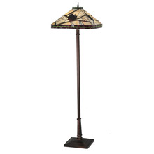 Meyda 106506 Burgundy Pine Branch Floor Lamp