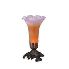 Meyda 11295 Pond Lily Amber/Purple Accent Lamps