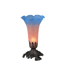 Meyda 11311 Pond Lily Pink/Blue Accent Lamp