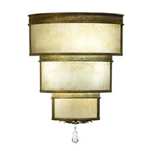 Meyda 117540 Rope Trimmed 18" Wide Cilindro Wall Sconce