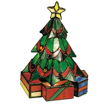Meyda 12413 Tiffany Christmas Tree Accent Lamp